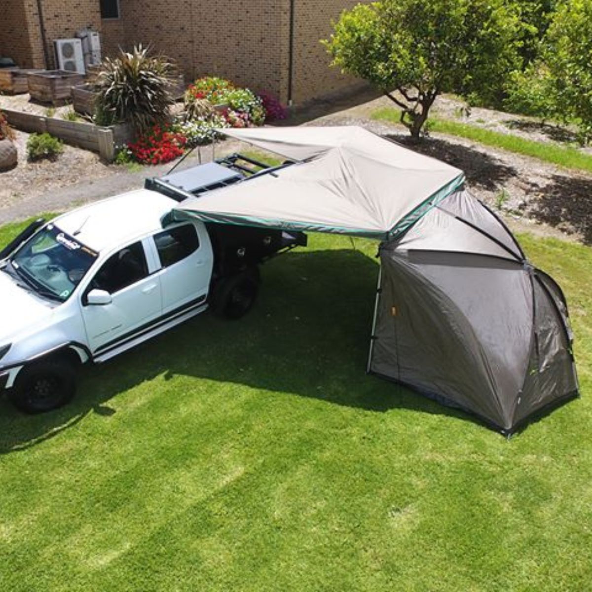 30 Second Wing Awning - Dome Tent - Extension 2.7m Dome Tent Awning Full View