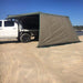 30 Second Wing Awning - Solid Wall - Side View