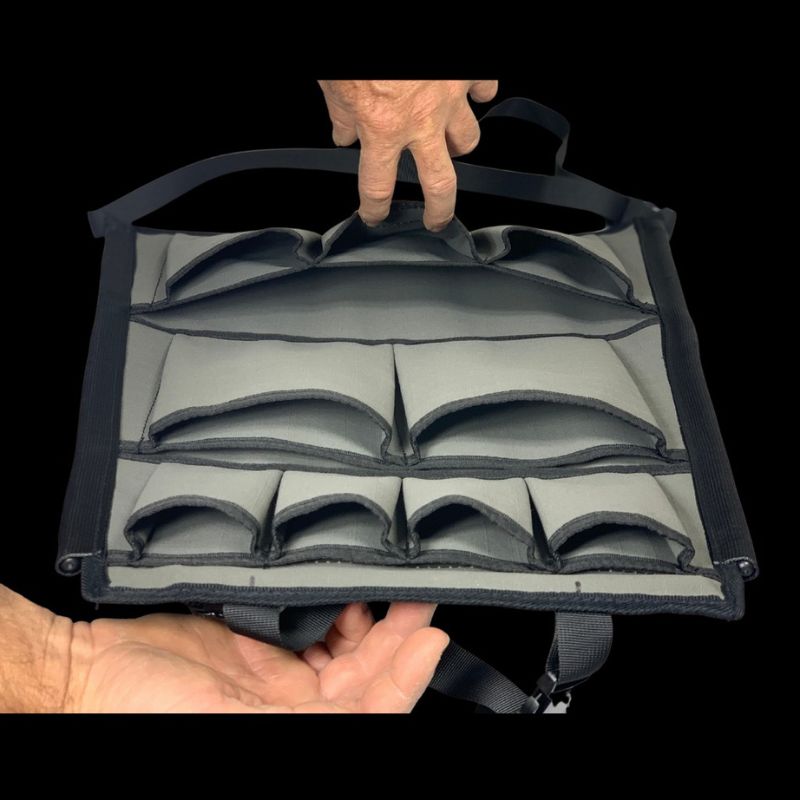 AOS seat organiser - 12 pockets view