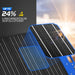 Atem Power - 100W - 12V Folding Solar Panel - Inc 500W Portable Power Generator - Solar Panel Zoom View