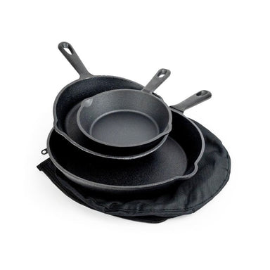 Aussie Traveller Cast Iron Cookware Crate Set - 10 Piece - Cookware Crate Set full view