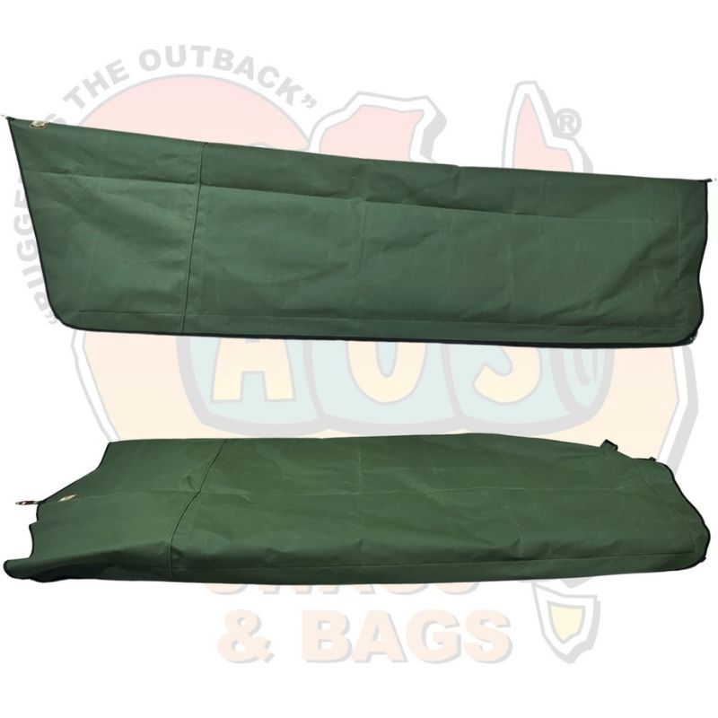 Australian Outback Supplies - Traditional STD Canvas Swag (Single, King Single & Double Option) - Canvas Swag Side View