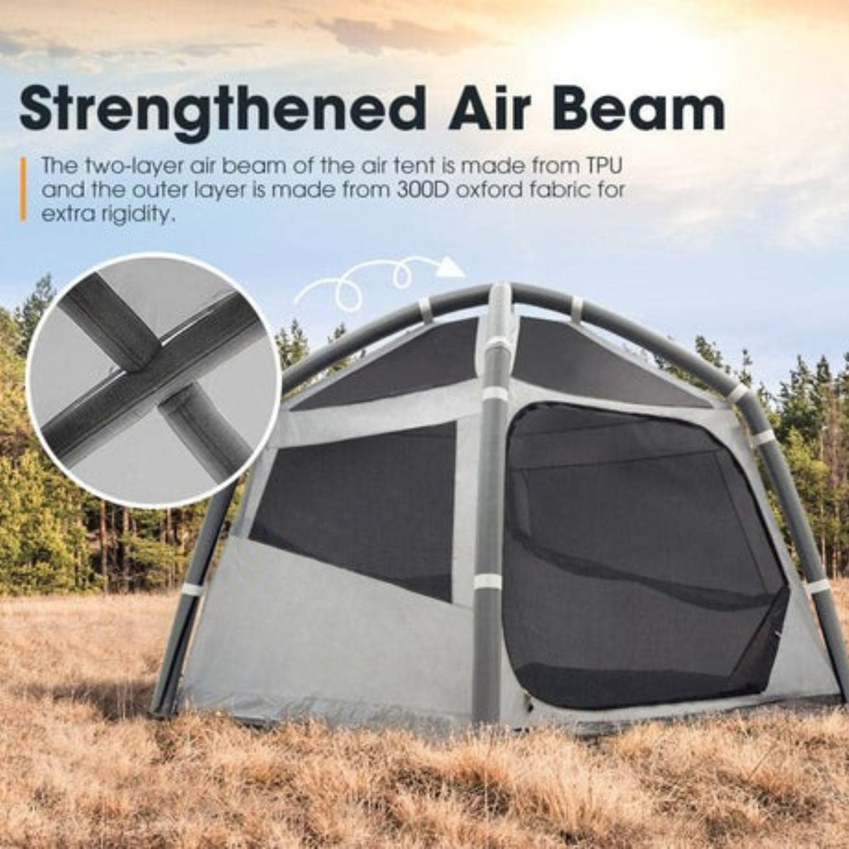 SAN HIMA - Grampians 4P - Inflatable Air Tent - Instant Family Camping Shelter -  Grampians-4P-Camping-Shelter-Air-Beam