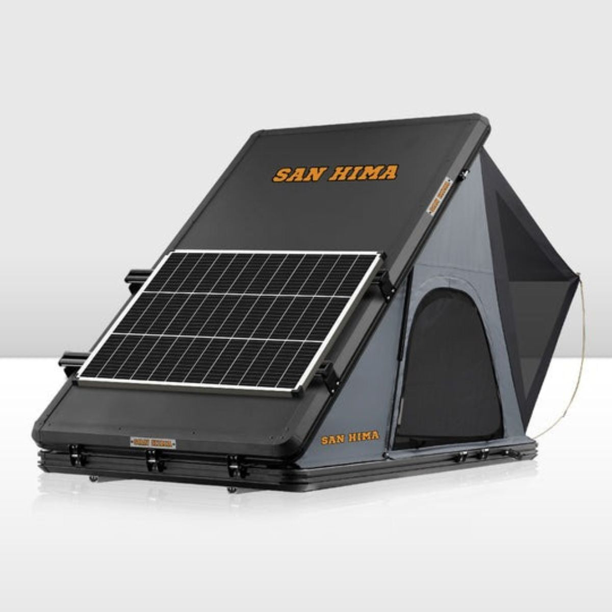 SAN HIMA - Kalbarri - Roof Top Tent - Hardshell - Inc Roof Rack + 130W Solar Panel - Hardshell-130W-Roof-Top-Tent-Product-View