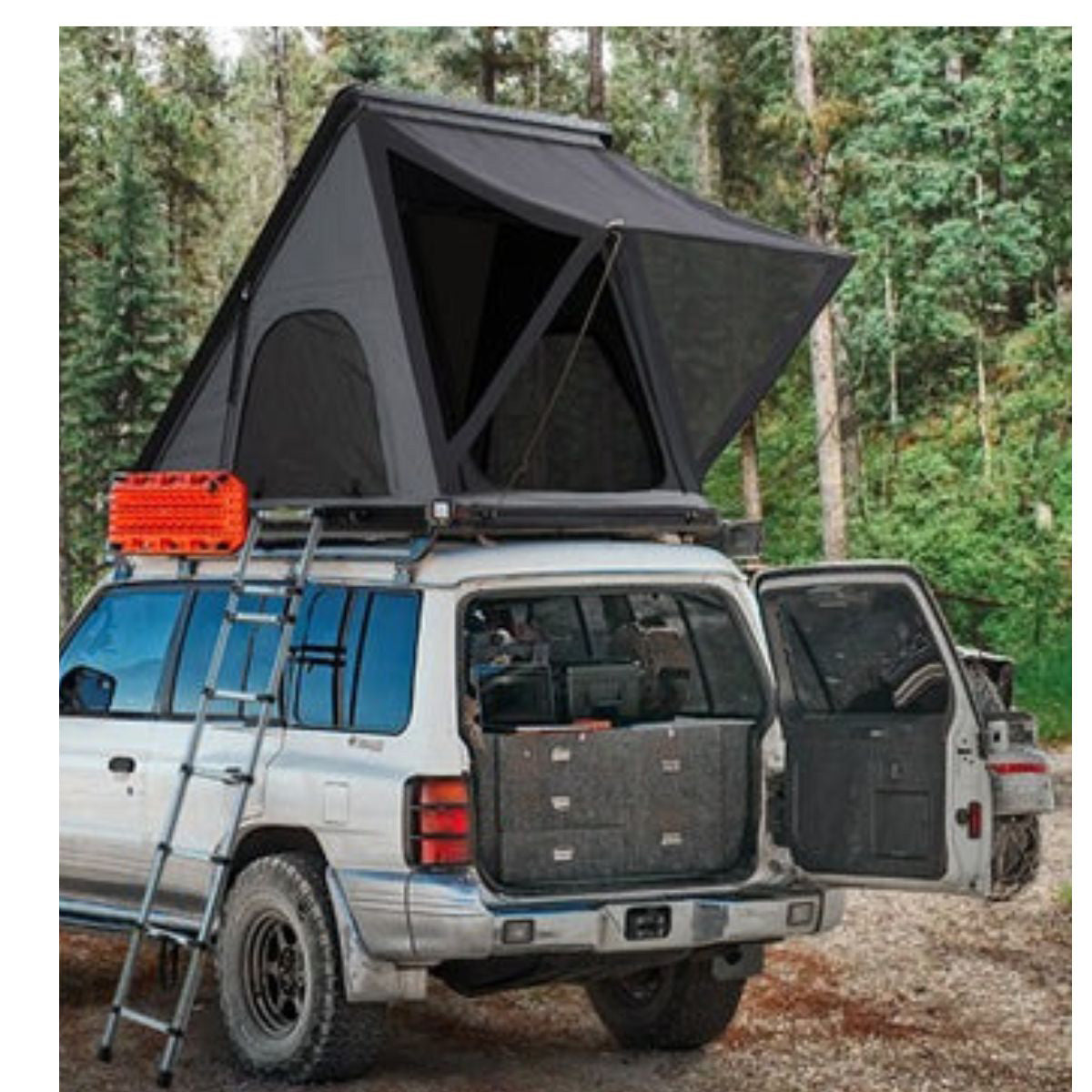 SAN HIMA - Kalbarri - Roof Top Tent - Hardshell - Inc Roof Rack + 250W Solar Panel  Hardshell_200W_Roof_Top_Tent_Back