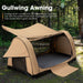 SAN HIMA - Single Air Swag - Canvas Tent - Inc Folding Bed Stretcher -  Air-Swag-Gullwing-Awning