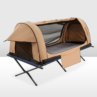 SAN HIMA - Single Air Swag -  Canvas Tent - Inc Folding Bed Stretcher - Air Swag Product View