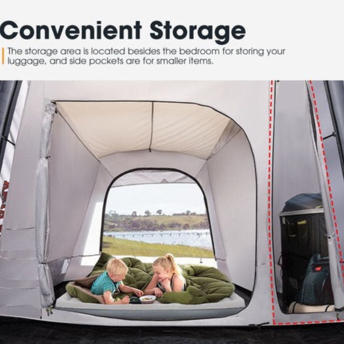 SAN HIMA Grampians 10P Inflatable Air Tent - Inside View