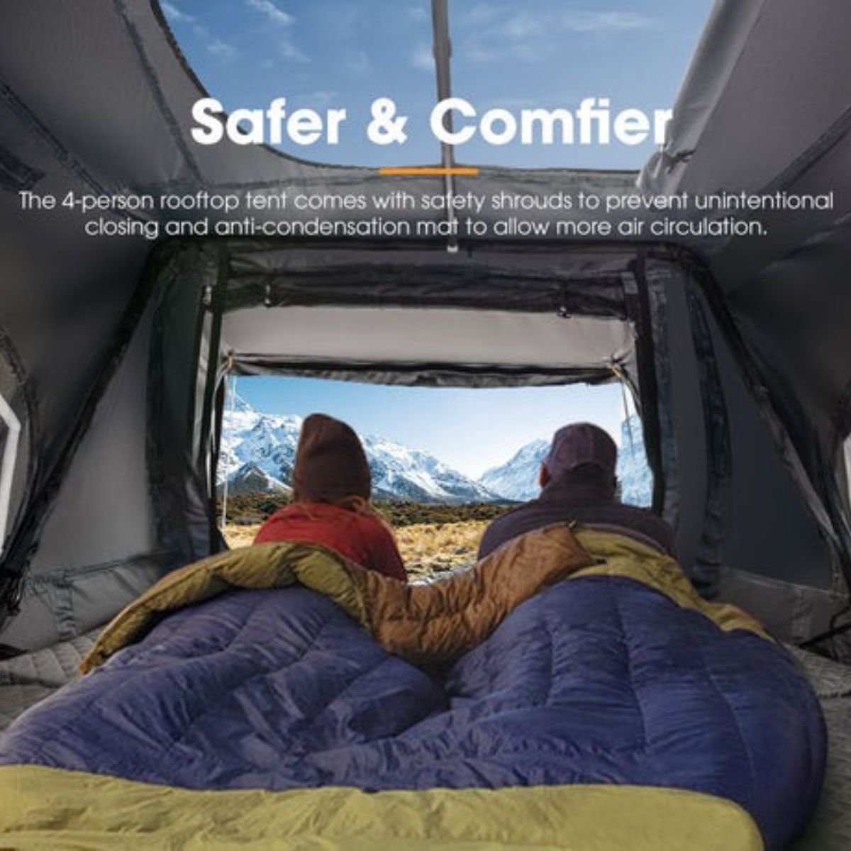 SAN HIMA Jervis Gen 2 Roof Top Tent - Inside Lifestyle View