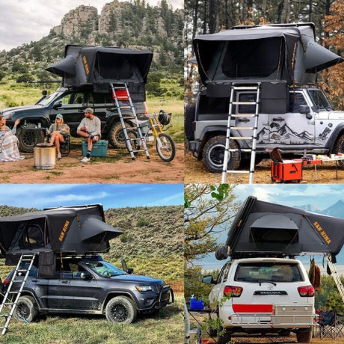 SAN HIMA Jervis Gen 2 Roof Top Tent - Lifestyle Pictures