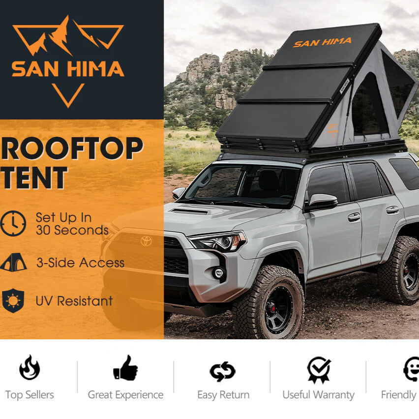San Hima Kalbarri Roof Top Tent - Front View Features