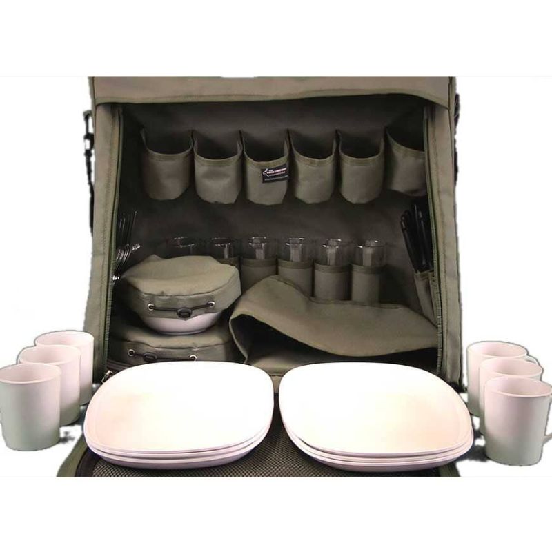 The Bush Company - Camping Dining Set 6 Place - Camping Dining Set Front View