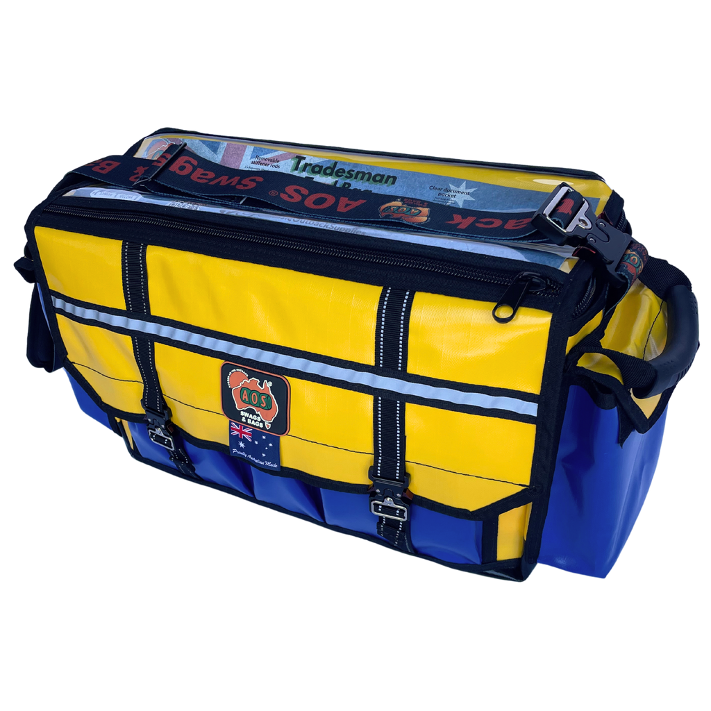 aos tradie tool bag in yellow