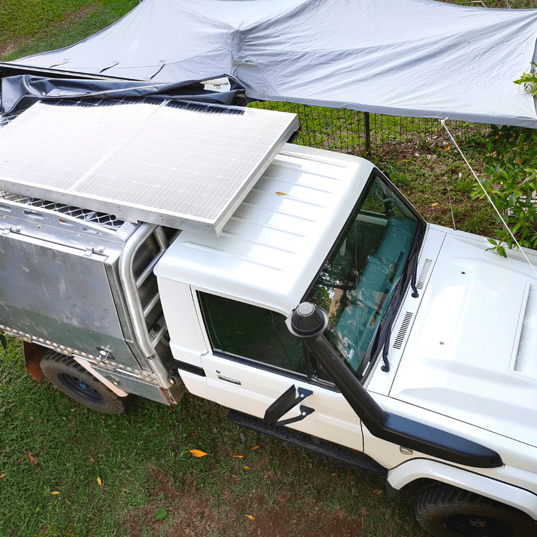 destination 4wd - 180 degree awning - top view