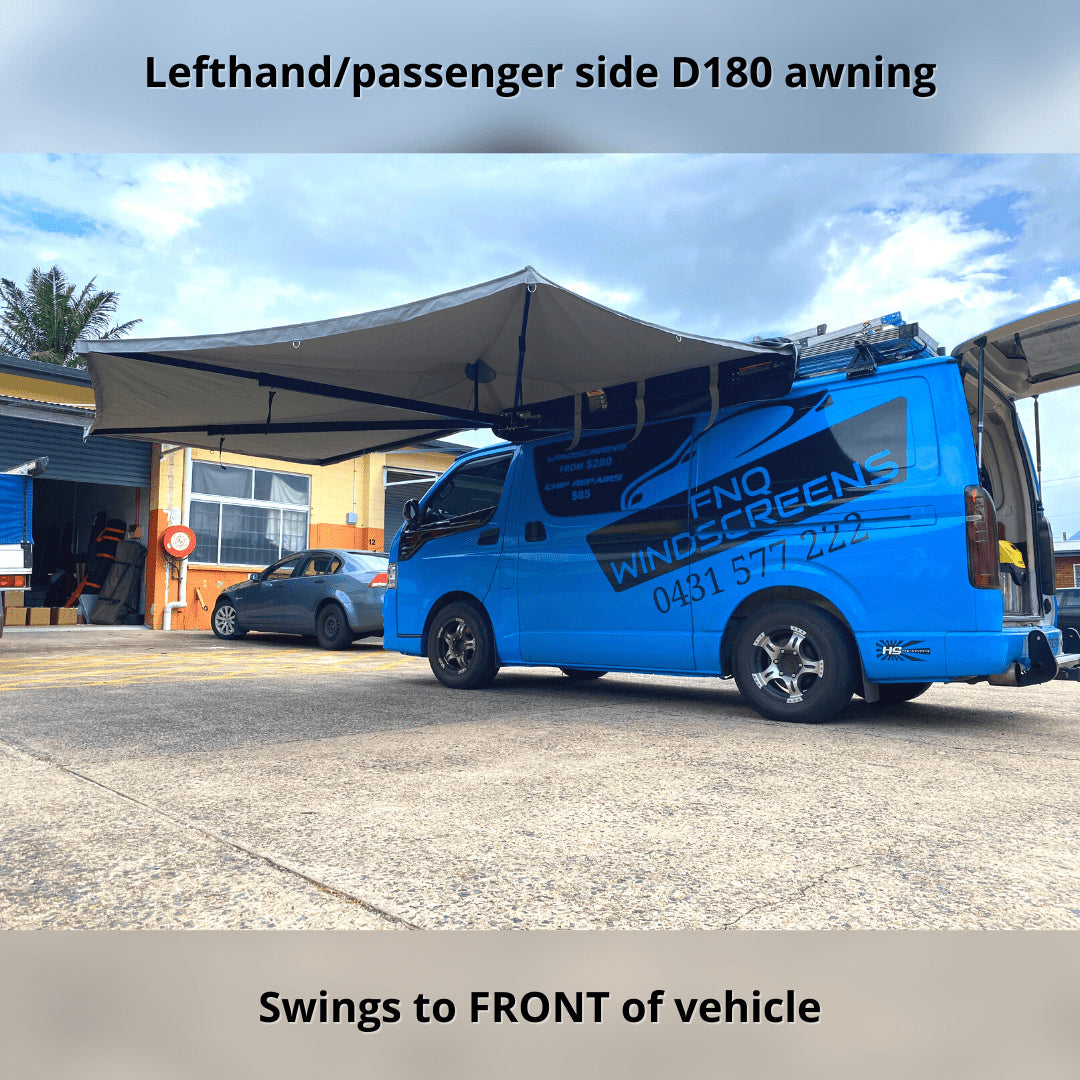 destination 4wd - d180 degree awning - front swing